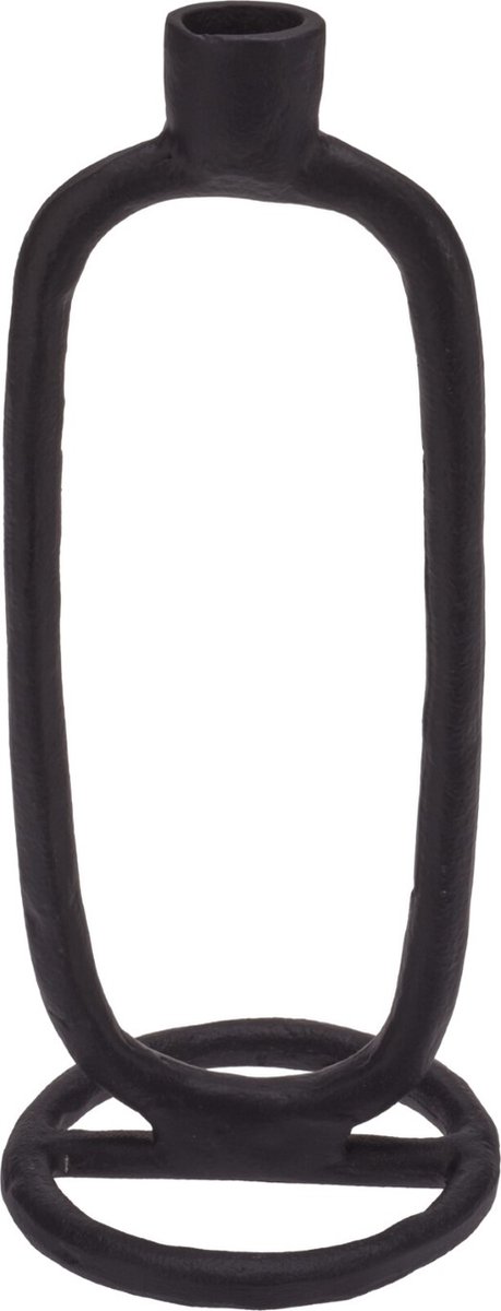 Home & Styling Collection Candle Holder 24 cm Zwart
