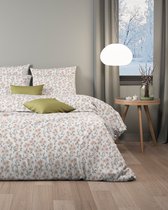 Mistral Home - HOUSSE DE COUETTE - flanelle - 260 x 240 cm + 2x 65 x 65 cm - extra large - botanique - blanc/vert/rouge