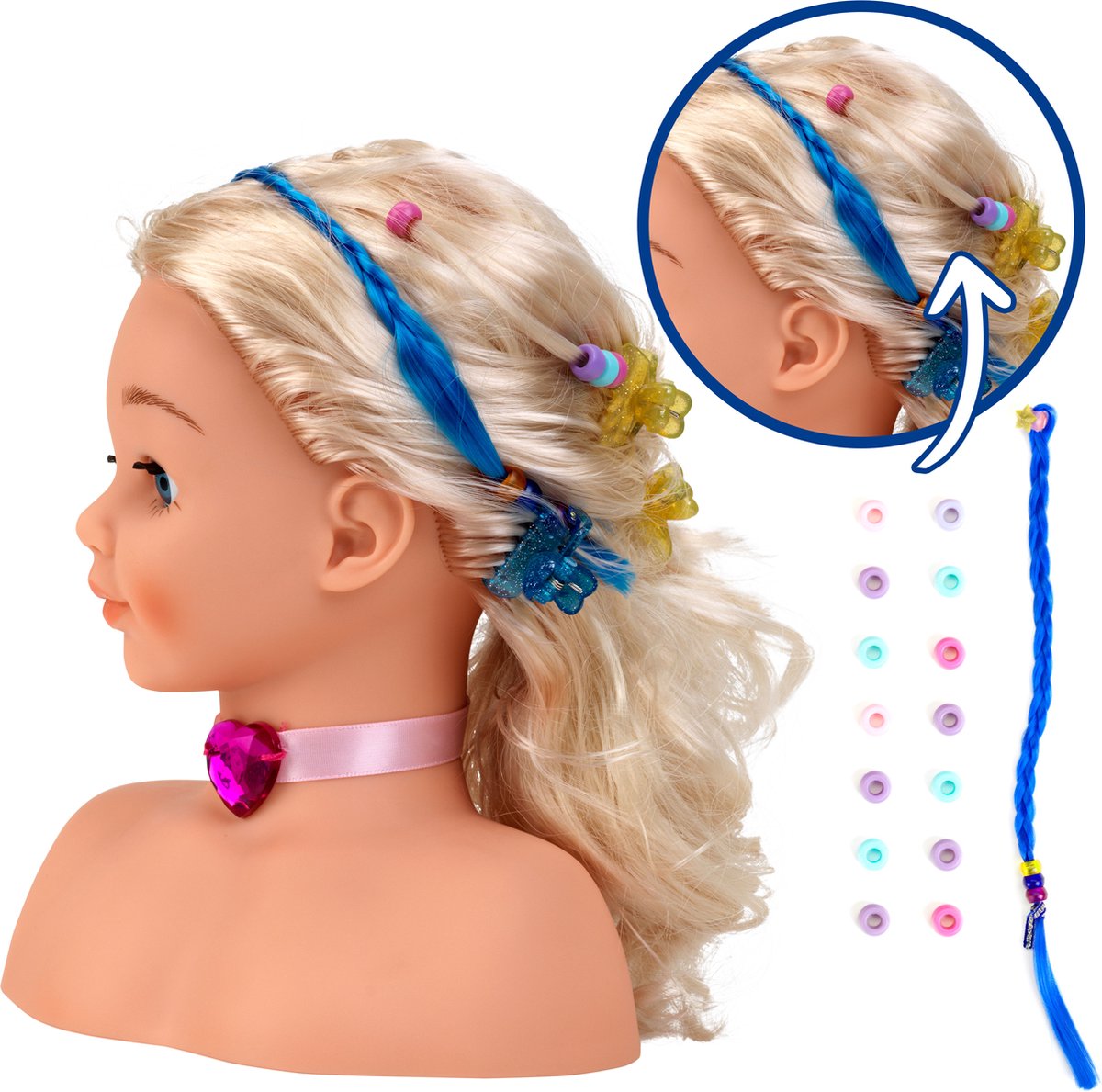 Theo Klein Princess Coralie - Tête À Coiffer Et À Maquiller Magique (33 Cm)