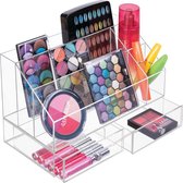 Cosmetische organizer - 5 vakken en 2 laden opbergdoos voor make-up, nagellak en schoonheidsproducten - de ideale make-upopslag - transparant