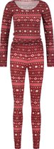 Hunkemöller Dames Nachtmode Pyjamaset - Rood - maat M