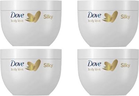 Dove Body Crème Silky Nourishment - 4 x 300 ml - Voordeelverpakking