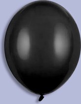 Partydeco Ballonnen Metallic Strong zwart - 30 cm - 10 stuks