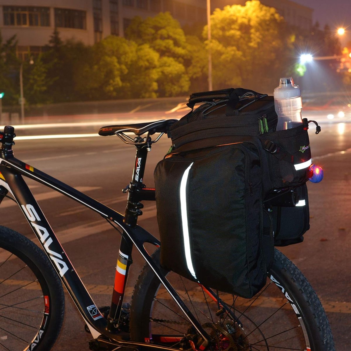 Waterdichte Fietstas voor Bagagedrager 17-35L met schouderriem en handvat