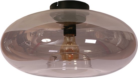 Donut Plafondlamp glas smoke d: 38 cm - Modern - WF Light