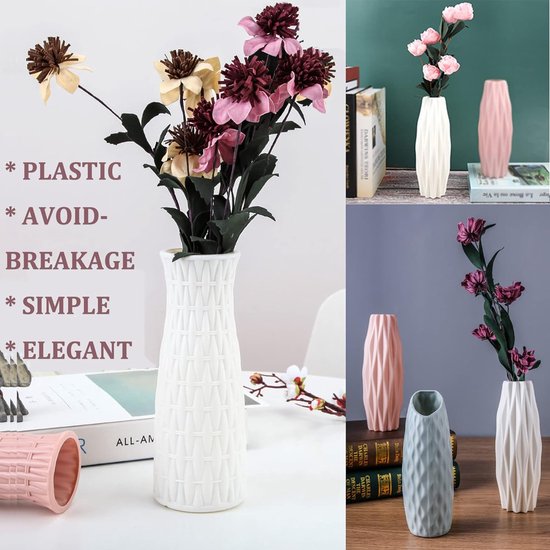 Modern Witte onregelmatige keramische vaas, decoratief bloemstuk for de Modern Witte onregelmatige keramische vaas, decoratief bloemstuk for de