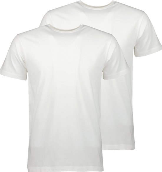 Suitable Obra T-shirt Hoge Ronde Hals Wit 6 Pack Heren Basic Katoen 2853955690