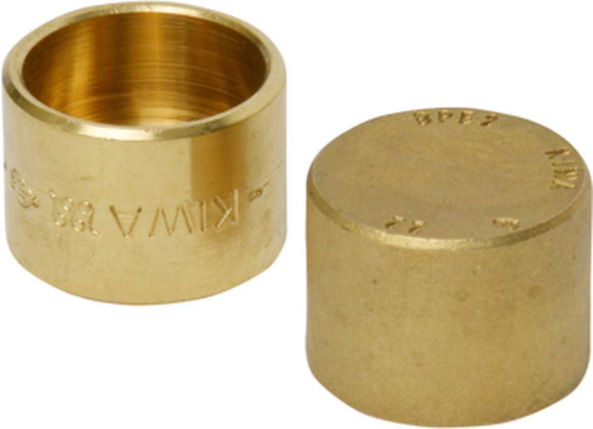 Sanivesk Soldeer eindkap 22mm 2 stuks