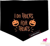 LanaBandana Dogwear | Halloween I Do Tricks For Treats | Halloweenbandana | Hondenbandana | Knoopbandana | Maat M