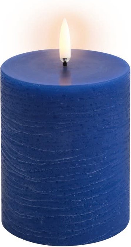 Uyuni led-kaars Rustic 7,8 x 10cm royal blue
