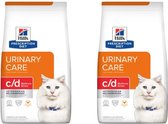 Voordeelpakket: 2x Hill's Prescription Diet Feline C/D Urinary Care Multicare Stress with Chicken 1.5kg
