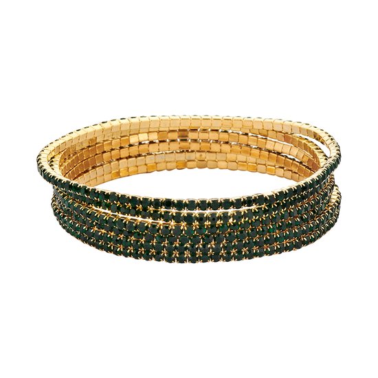Les Cordes - PAN56 (AB) - Armband - Groen - Metaal - Juwelen - Sieraden - Dames