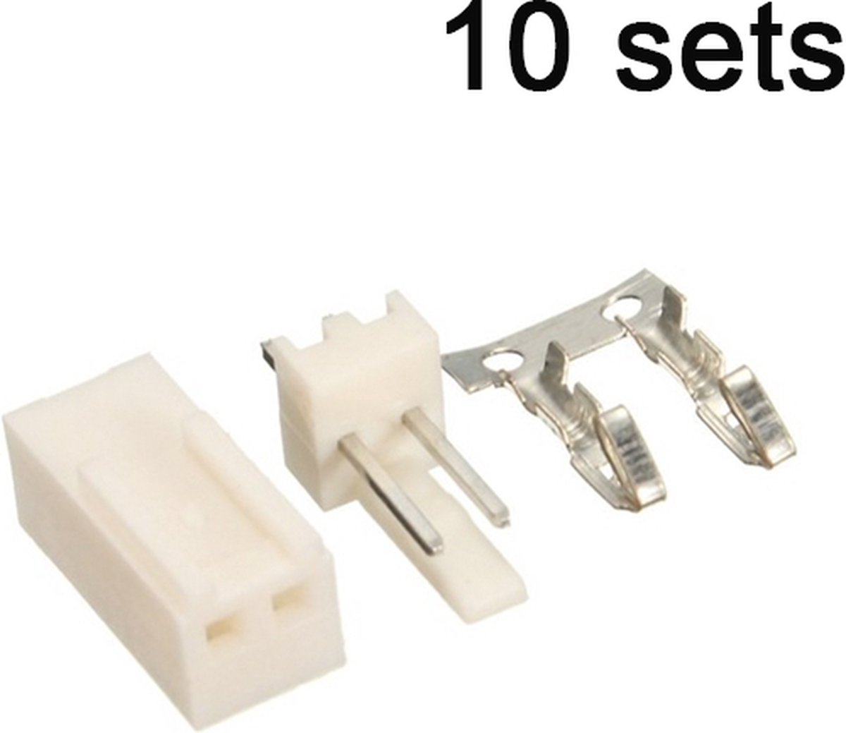KF2510-2P 2pin Connector set recht 10 sets