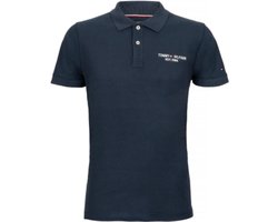 Tommy Hilfiger | Polo heren | Black Iris – donkerblauw | geborduurd logo| L