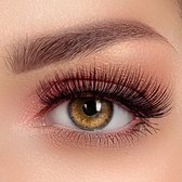 Beauty® kleurlenzen - Dubai Brown - jaarlenzen met lenshouder - bruine contactlenzen