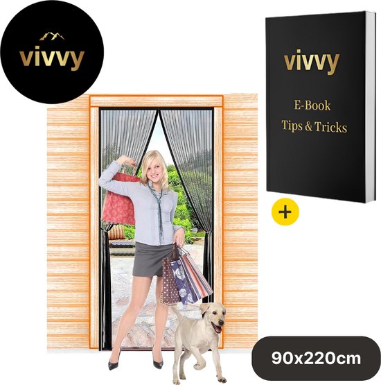 vidaXL Vliegengordijn 100x220 cm bamboe