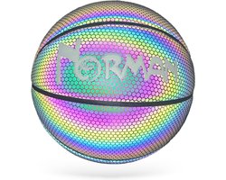 foto van Norman - Lichtgevende Basketbal Maat 7: Ontdek Het Nieuwe Tijdperk Van Basketbalvaardigheden - Holografisch | Glow in the Dark | Kinderen en Volwassenen | Unisex |