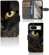 Telefoonhoesje Google Pixel 8 Beschermhoesje Zwarte Kat