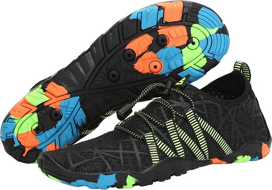 Waterschoenen Aquaschoenen Pool Waterschoenen - Maat 42 - Legergroen Antislip - Schoenen voor Zwembaden en Strand - Volwassenen en Kinderen - beschermt tegen grof zand scherpe stenen en dieren onder water Lichtblauw Unisex
