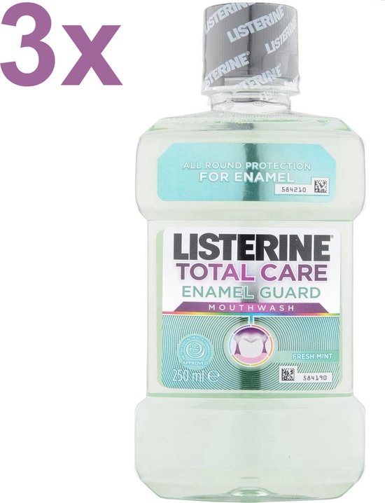 Listerine Total Care Enamel Guard Mondspoeling/Mondwater 3x