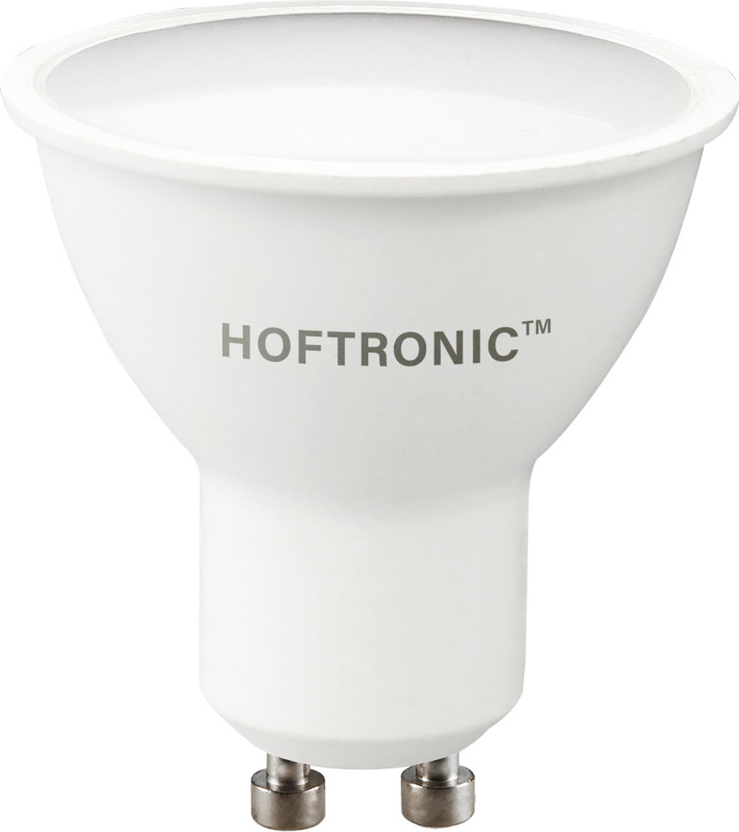 HOFTRONIC GU10 LED Spot Dimbaar - 4,5 Watt 400 lumen - 2700K Warm wit licht - LED reflector - Vervangt 50 Watt