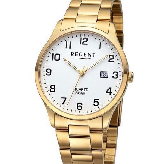Analoog Horloge Roestvrij Staal Een Roestvrij Stalen Quartz Horloge Met