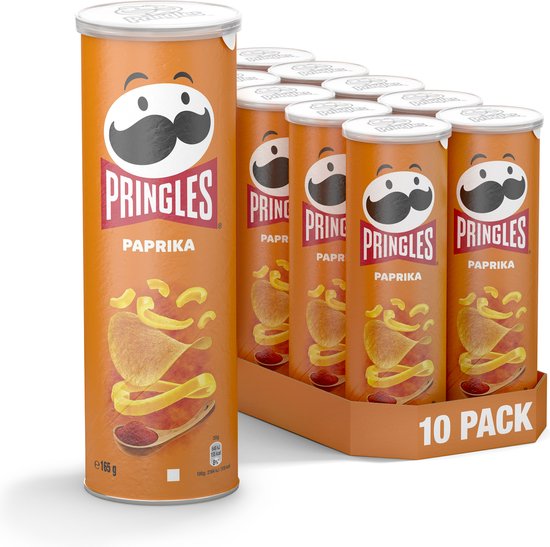 Foto: 10x pringles chips paprika 165 gr