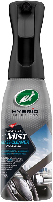Bouteille de spray nettoyant pour vitres Turtle Wax Streak-Free Mist. Nettoie à l'intérieur et à l'extérieur.