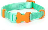 Nobleza Hondenhalsband - Klikhalsband botje - Halsband hond - Klikhalsband hond - Nylon - Groen - Verstelbaar tussen 25 en 40 cm - Maat S
