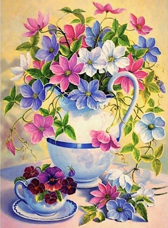 Vind diamond painting bloemen en landschap op - maart 2026