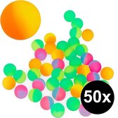 Kleurrijke stuiterballen 50 stuks - stuiterbal voor kinderen - 27 mm - multicolor