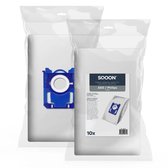 SQOON® - Stofzuigerzakken geschikt voor Philips/AEG Standard Bag 3-D - Model GR201S / E200S / FC8021 - 10 stuks