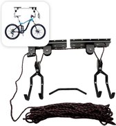 Monte-vélo Voltano - Système de suspension pour vélo - Zwart - Jusqu'à 40 kg - Vélo suspendu au plafond