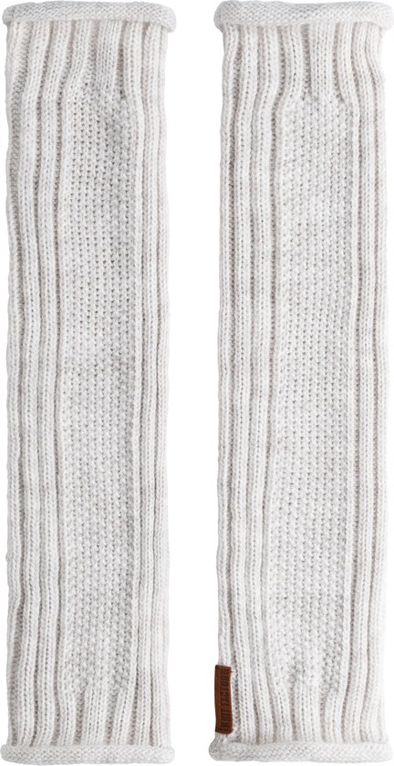 Knit Factory Kick Jambières - Chauffe-mollets pour femme en laine - Pour l'automne et l'hiver - Beige