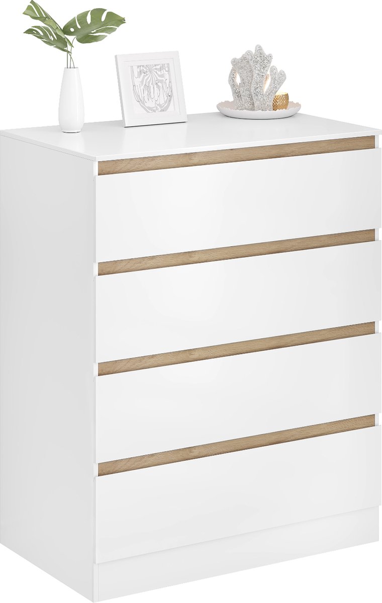Happyment Commode Kast Diva - Baby - Ladekast - Verzorgingstafel babykamer - Aankleedtafel - Verschoontafel - Wit – foto 7