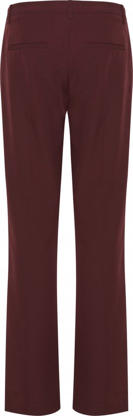 ICHI slim fit broek IHKATE PA2 donkergrijs