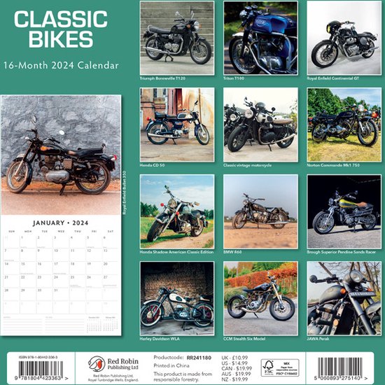 Classic Bikes Kalender 2024