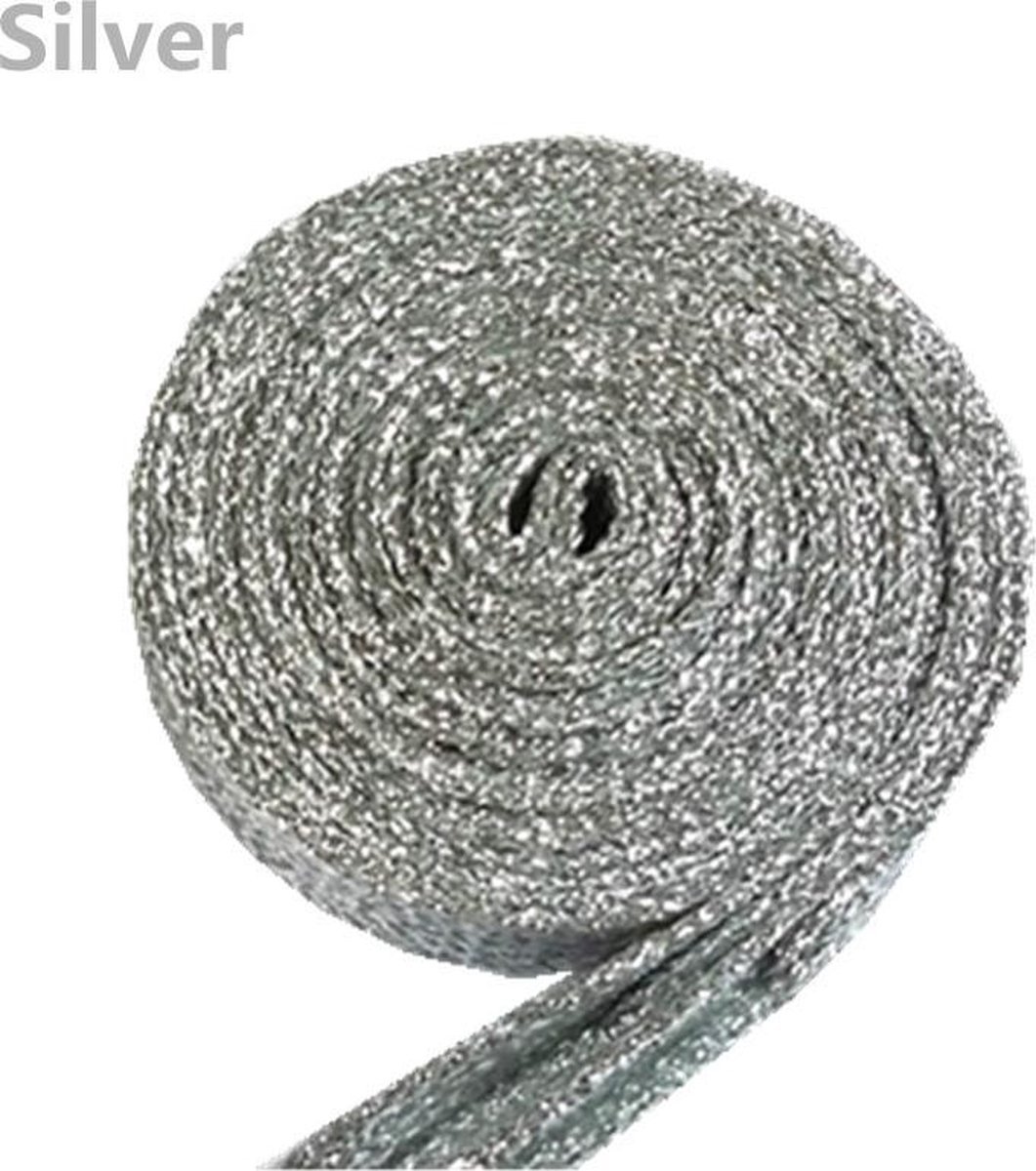 CHPN - Veters - Glitter veters - Glitters - Glitter laces - Laces - Zilver - Universeel - 110CM - Universeel - Hippe veters