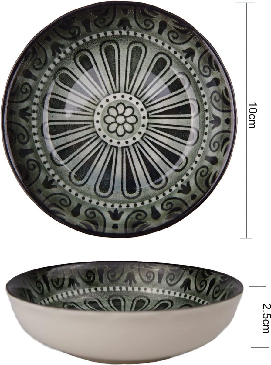 Ensemble De Bols à Trempette, 6 Pièces, Plats à Sauce En Céramique, Mini Bols De Service, Plat à Sauce Soja Pour Sushi Pour Condiments, Apéritif, Dessert, Bol à Salade De Fête, Plat