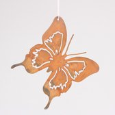 12 Pièces Décorations Suspendues Vintage, Oiseau, Fleur, Arrosoir, Papillon, Figurines en Métal Rouillé avec Corde de Lin, Jardin Rouillées, Déco, Décoration de Jardin en Métal pour Pâques