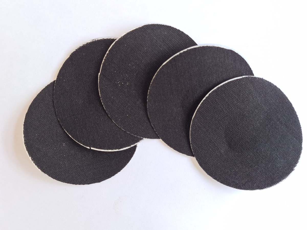 Goedkoopste 10 ronde sensorpleisters / fixatie pleisters / fixeer tapes / stickers voor de Freestyle Libre Sensor (FSL) - kleur zwart