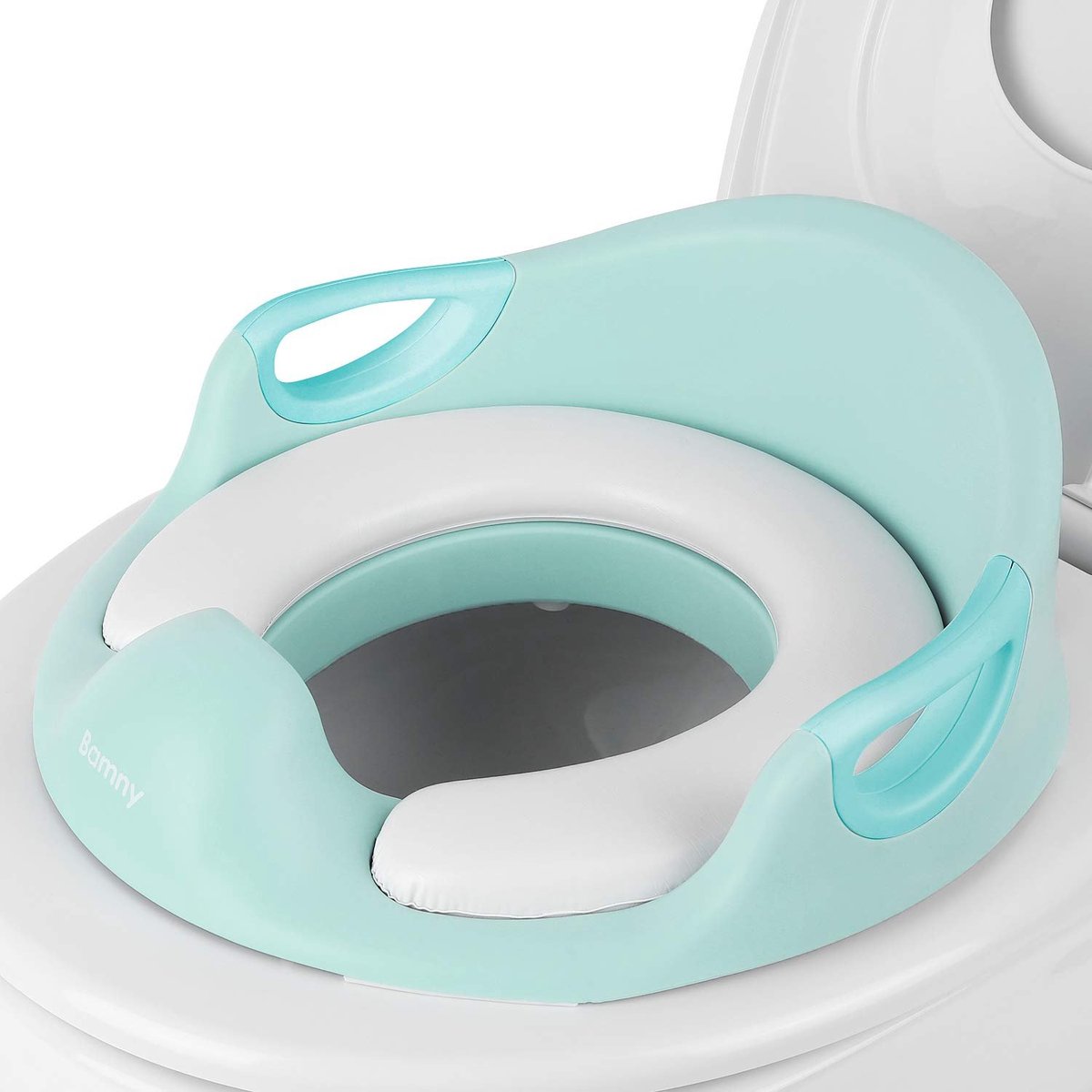WC Verkleiner - Toilet Trainer - Toilet Opzetstuk Voor Kinderen - Zindelijkheidstraining Kind - Kinderrugsteun - Ergonomisch Zitkussen - Groen