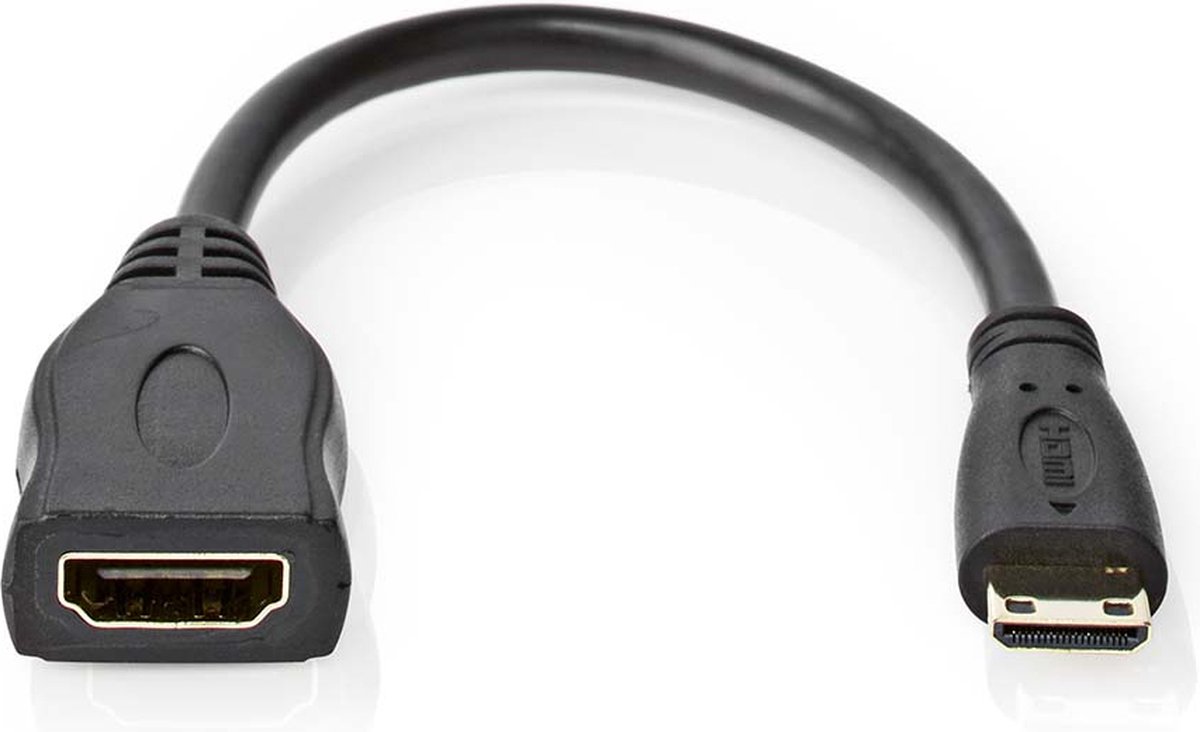NEDIS CVGB34590BK02 High Speed ​​HDMI-Kabel met Ethernet 0,20 m Zwart