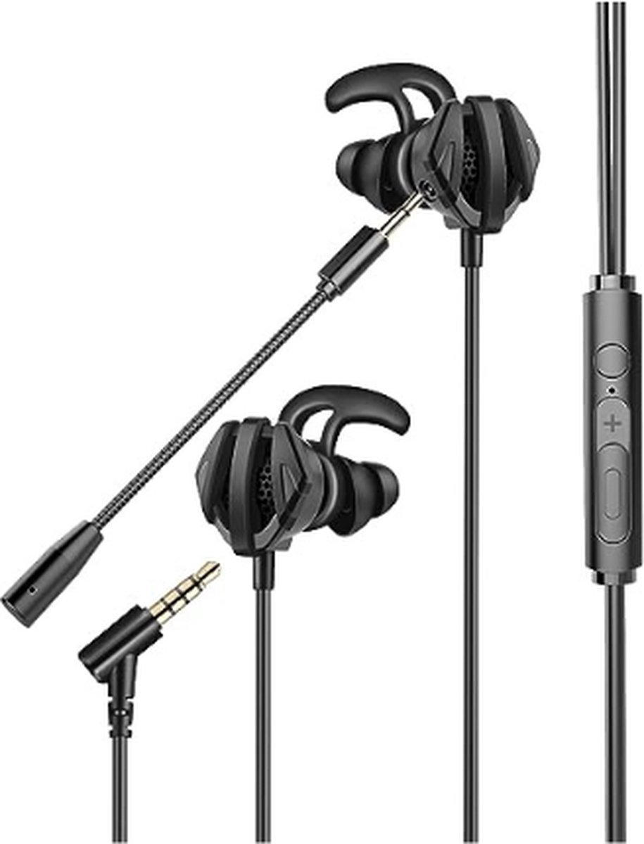 Cosmic Byte CB-EP-05 Gaming Wired in Ear Earphone (Black/Silver) | Microphone Detachable | Compatible With PC, PS4, Mobiles, Tablets | Extra Soft Earbud | High Quality Speaker | Better Frequency Sound - Cosmic Byte