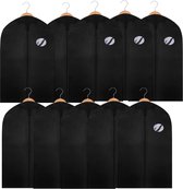 10 stuks kledingzak voor kleding zwart 100 x 60 cm - Beschermhoes kleding-Kledinghoezen - Kleding opbergen accessoires