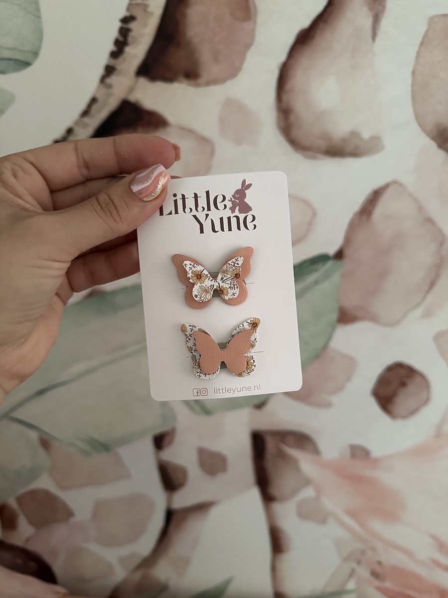 Little Yune | Antislip haarspeldjes - Vlinder | Summer - Allereerste haartjes - Haarspeld baby