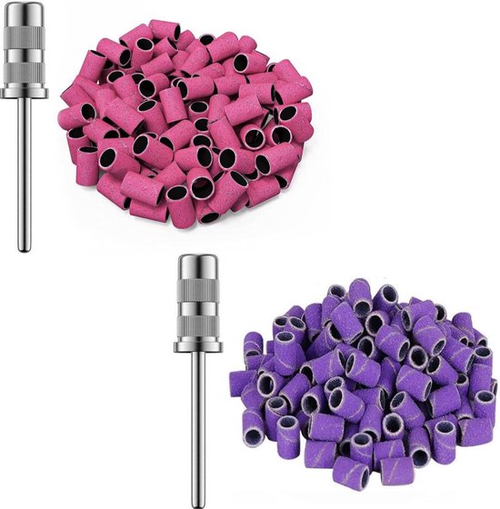 Goodbitz® - Schuurrolletjes Nagelfrees - 180 en 240 Grit - Schuurrollen - Schuurrolletjes 180 grit - Schuurrolletjes 240 grit - Schuurrolletjes - Schuurhulzen - Sanding bands nagels - Sanding bands nails