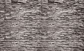 Fotobehang - Vlies Behang - Steenstrip - Sierstenen Muur - Stenen Muur - 312 x 219 cm