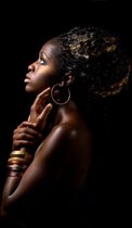 African princess III – 100cm x 100cm - Fotokunst op PlexiglasⓇ incl. certificaat & garantie.