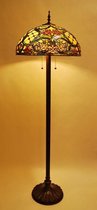 Tiffany vloerlamp Floreale 50 Straight